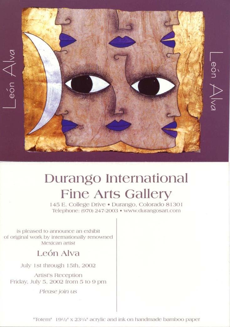 Ausstellung im Juli 2002 in Durango, USA Ausstellung im Juli 2002 in Durango, USA